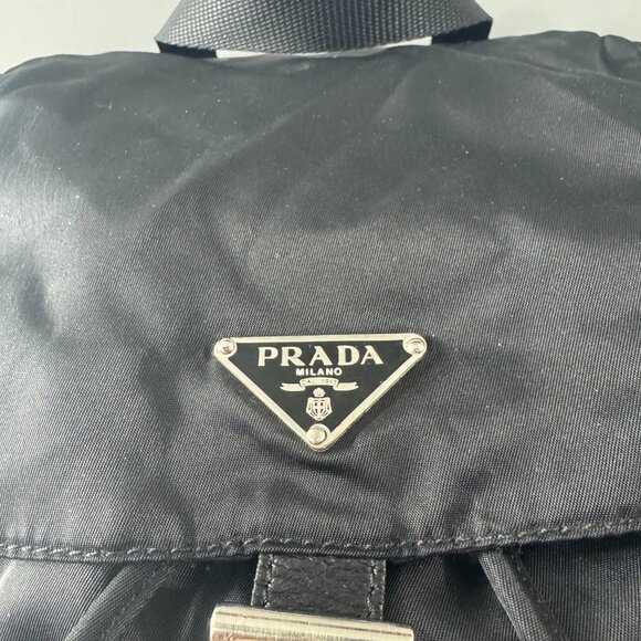 Prada Tessuto Black Nylon Backpack Bag - Picture 2 of 14